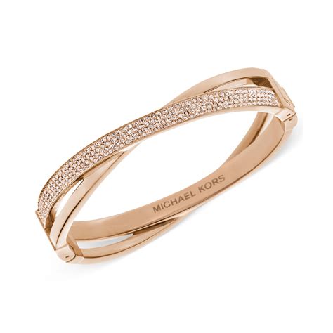 michael kors rose rose gold open cuff bracelet|michael kors gold bracelet sale.